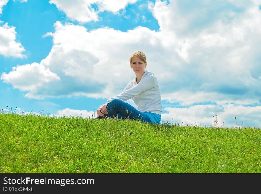 Young girl in the park