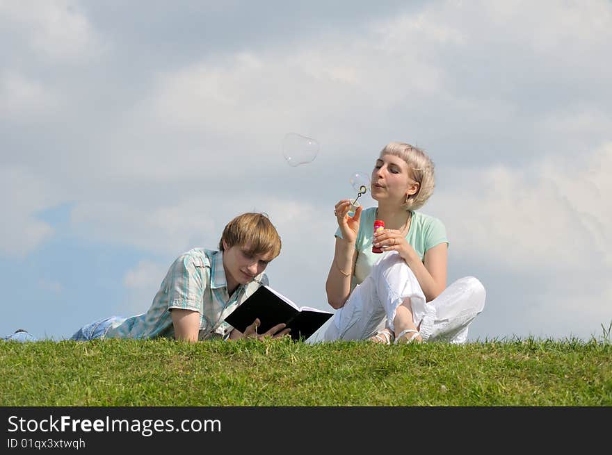 Young couple in the park