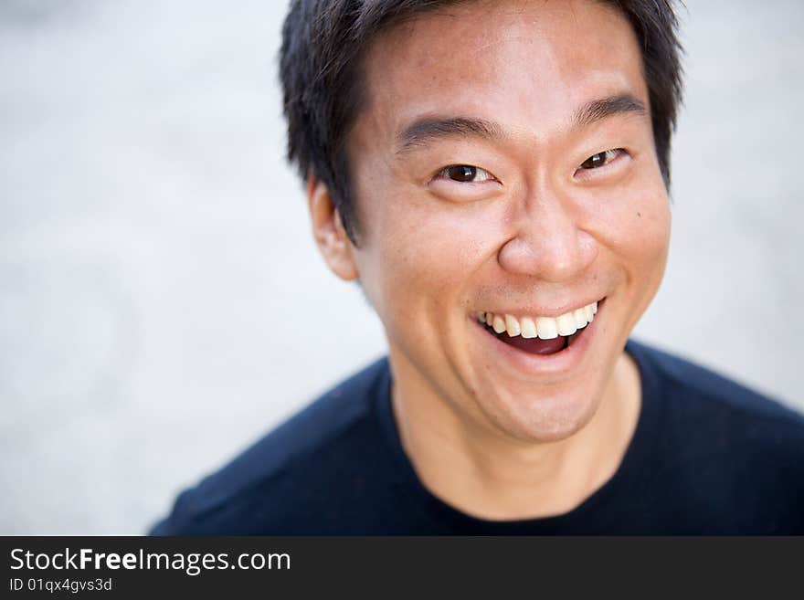 Portrait of an interesting asian man with an honest face. Portrait of an interesting asian man with an honest face