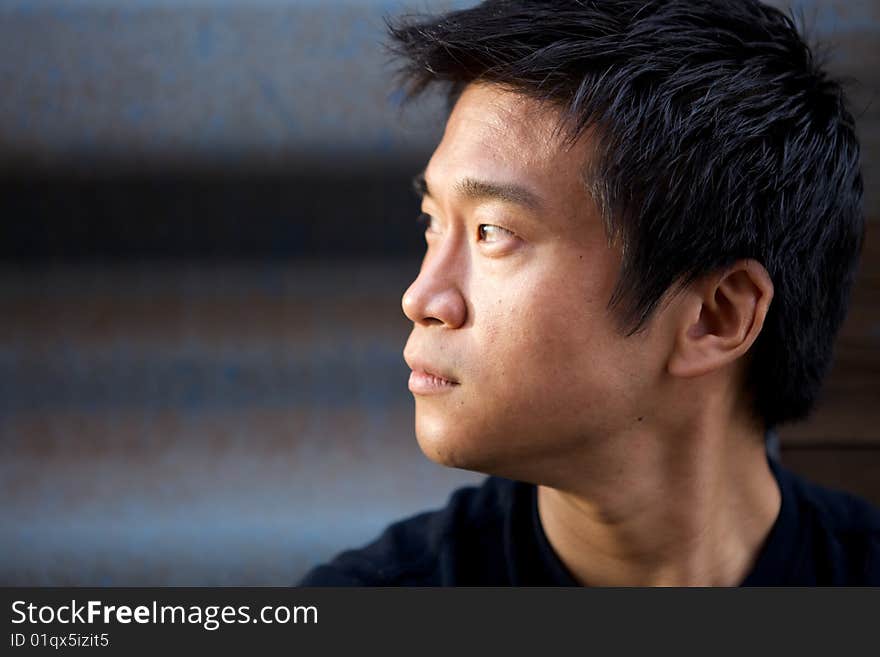 Portrait of an interesting asian man with an honest face. Portrait of an interesting asian man with an honest face