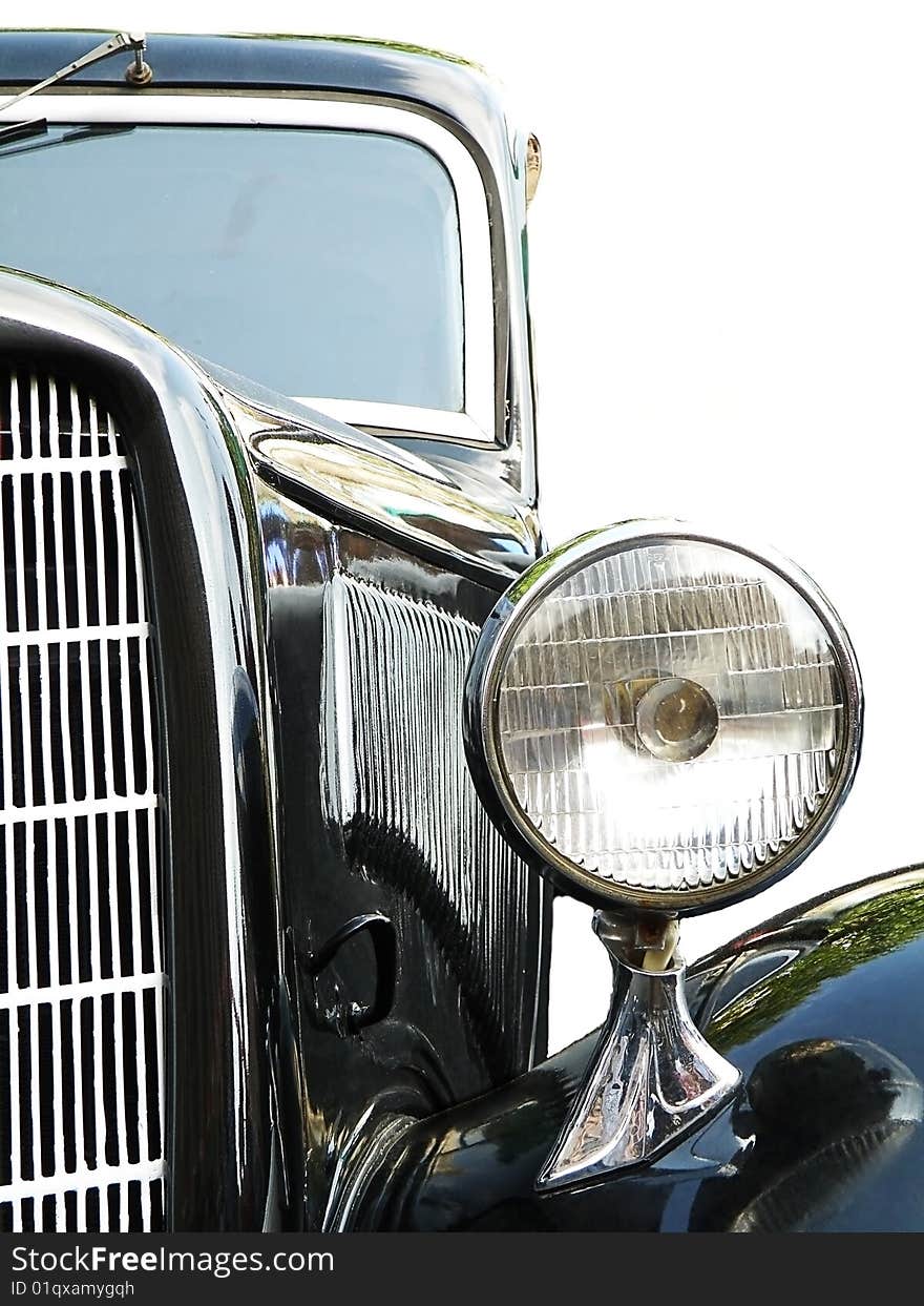 Classic black 1939. Clipping Path on Vehicle. Classic black 1939. Clipping Path on Vehicle