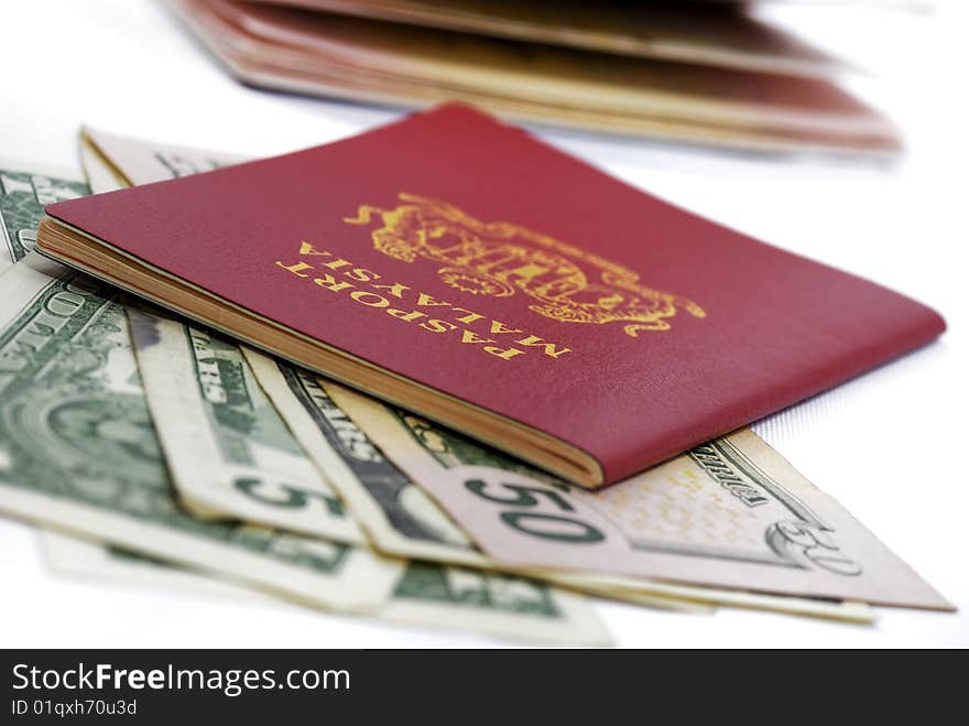 International Travel Passport with Currency. International Travel Passport with Currency