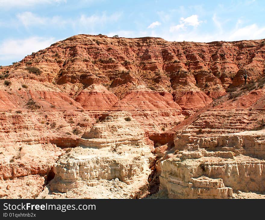 Red mountains