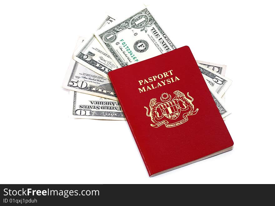 International Travel Passport with Currency. International Travel Passport with Currency