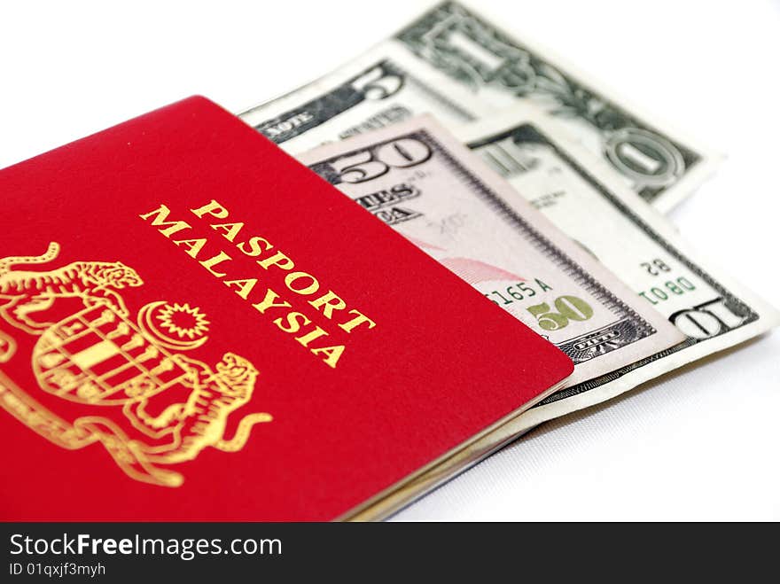 International Travel Passport with Currency. International Travel Passport with Currency