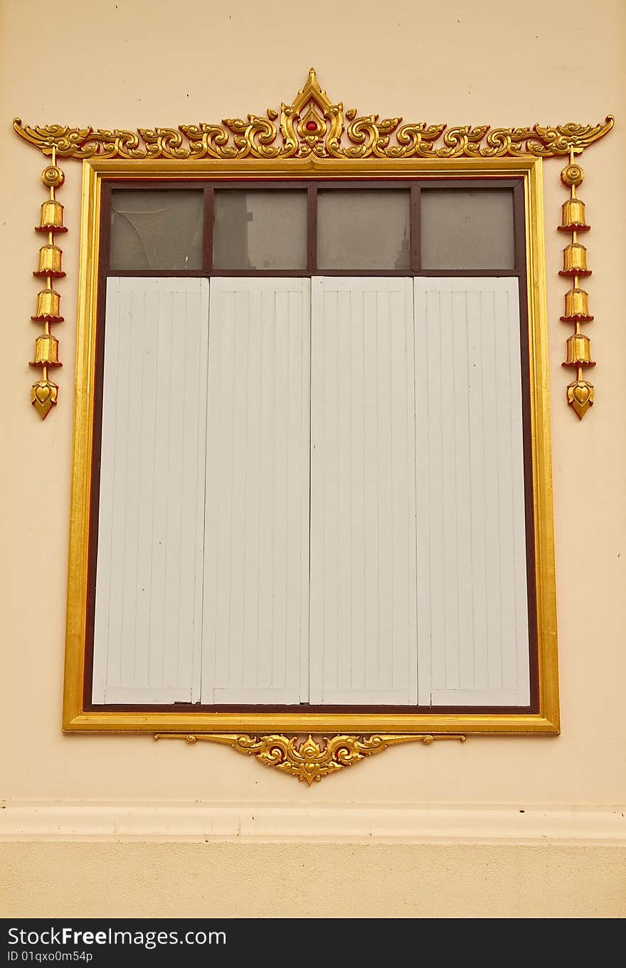 Thai stye pavilion window