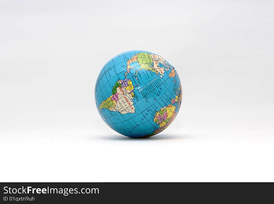 Little globe on isolated background. Little globe on isolated background