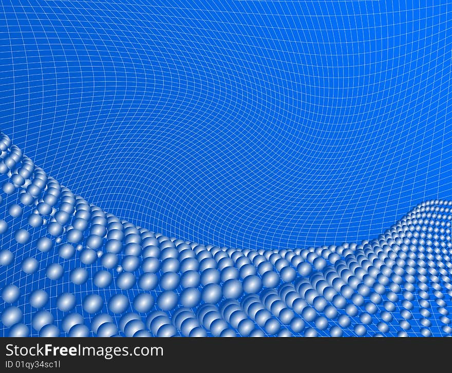 Illustration of abstract background, blue