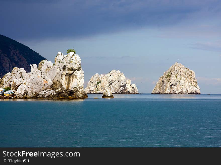 Beach of the Gurzuf, Crimea