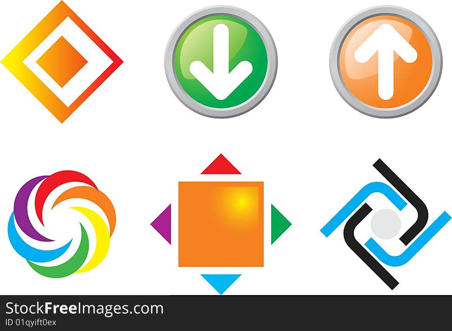 Set of abstract  icons. Set of abstract  icons