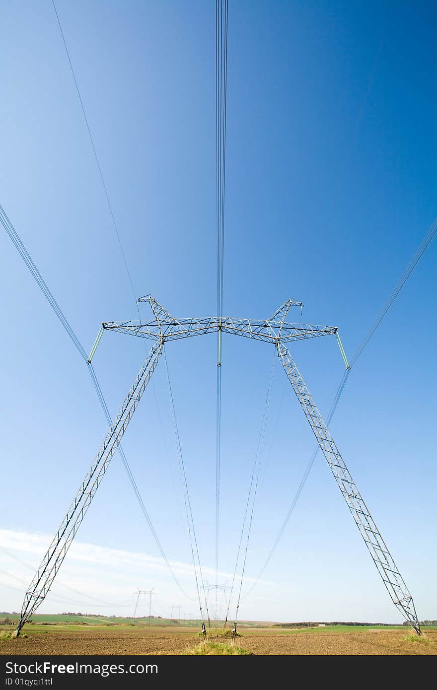 High voltage pylons