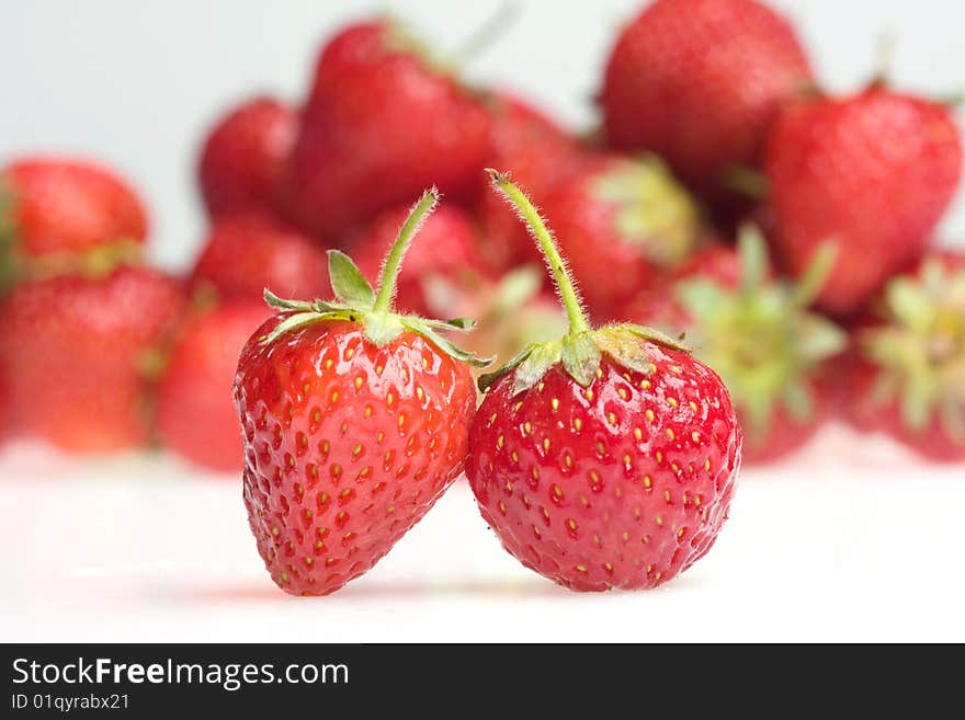 Strawberry on a white background