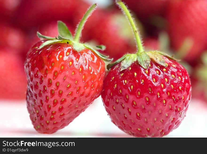 Strawberry on a white background