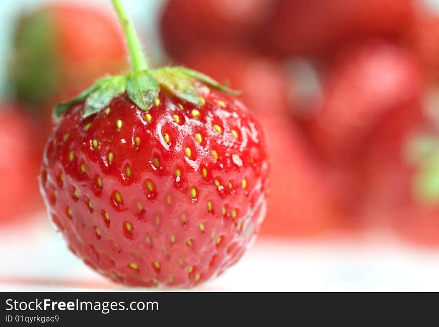 Strawberry on a white background