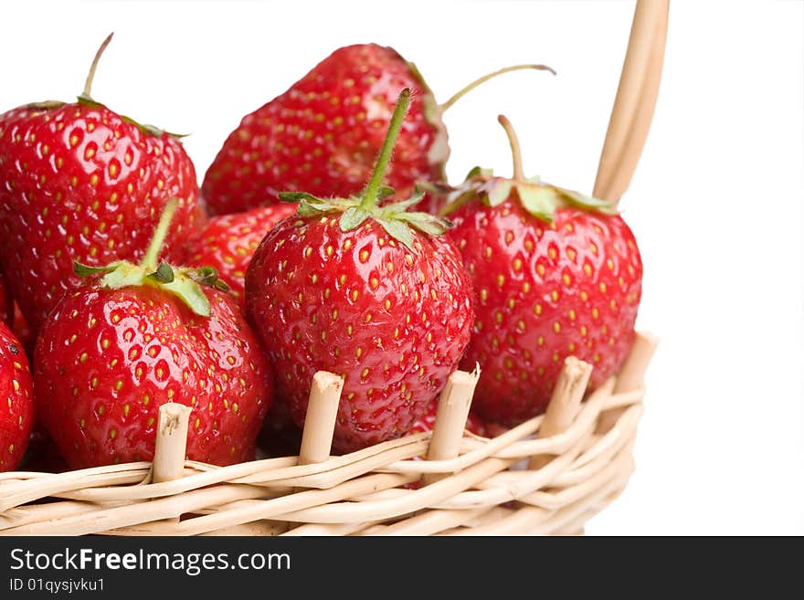 Strawberry on a white background