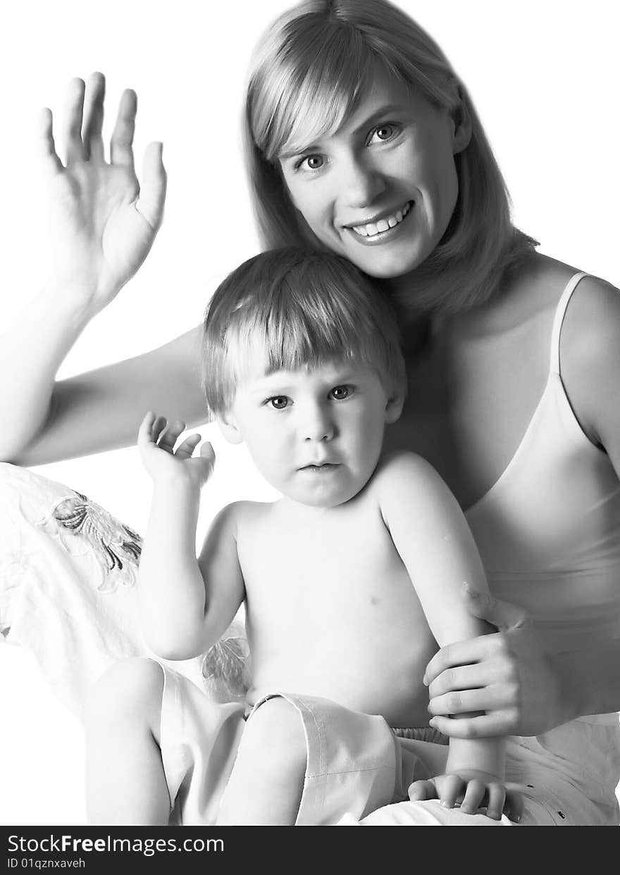 Portrait Of Mum With The Son