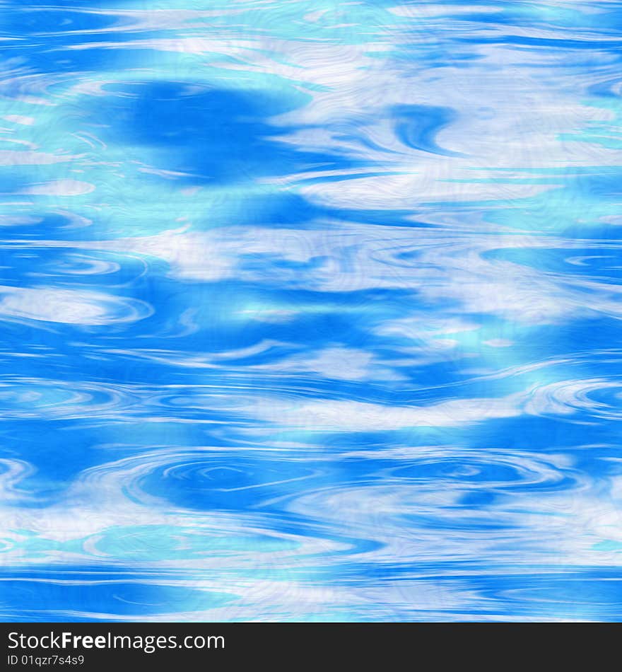 Seamless Blue Cloudy Glass