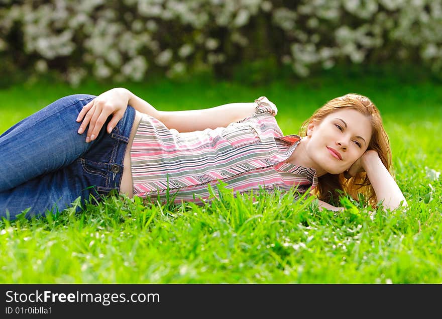 Pretty girl outdoors