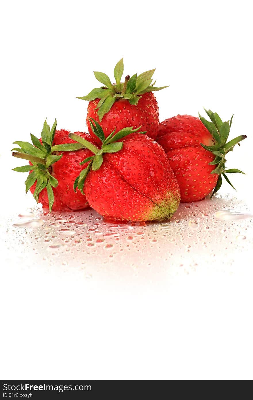 Delicious strawberry. Ripe red berry.