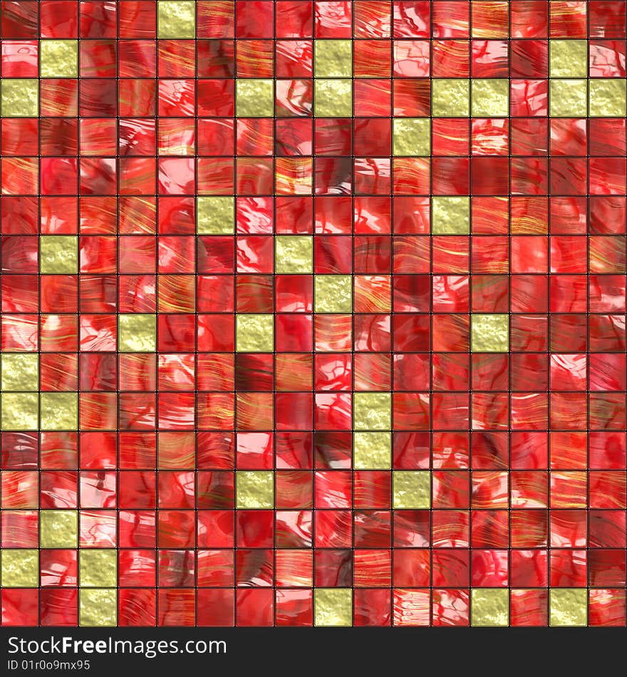 Red Golden Tiles