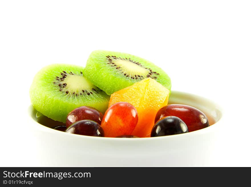 Kiwi, Melon and Grapes