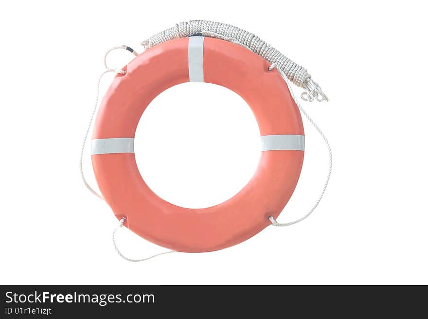 Life buoy under the white background