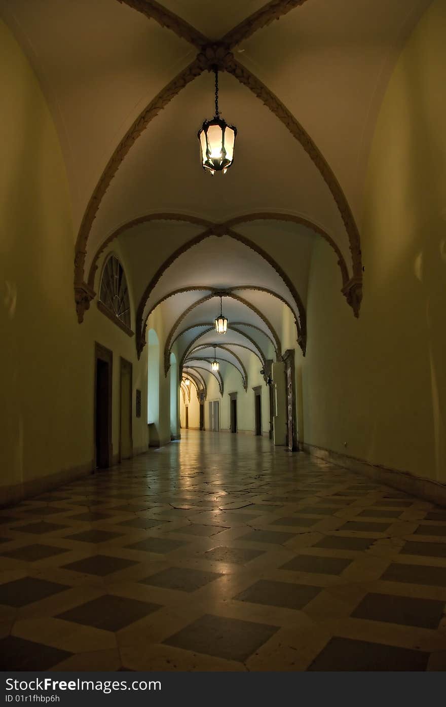 Photography of shadow long corridor