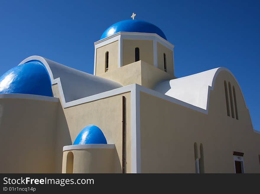 The most famous church on Santorini Island, Greece