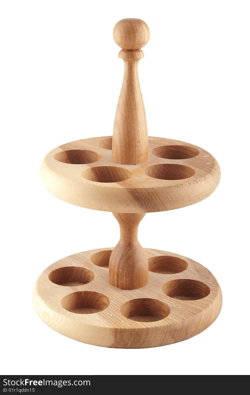 Wooden stand for the  spice jars. Wooden stand for the  spice jars