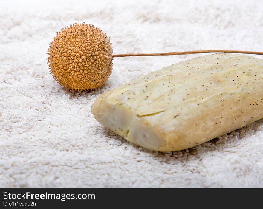 Soap On A Towel