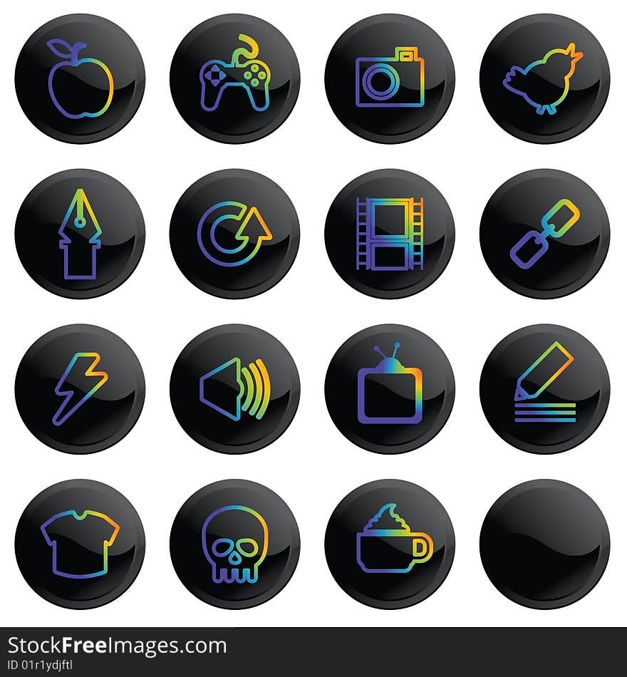 Rainbow icons set 2