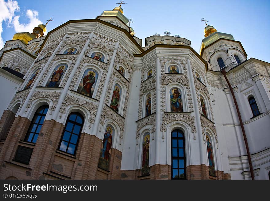 One of the numerous churches in Kiev Pechersk Lavra in Ukraine. One of the numerous churches in Kiev Pechersk Lavra in Ukraine