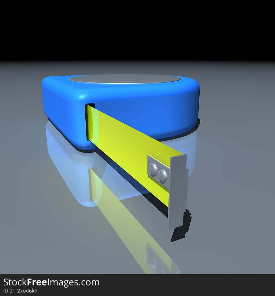 Illustration of a tape measure