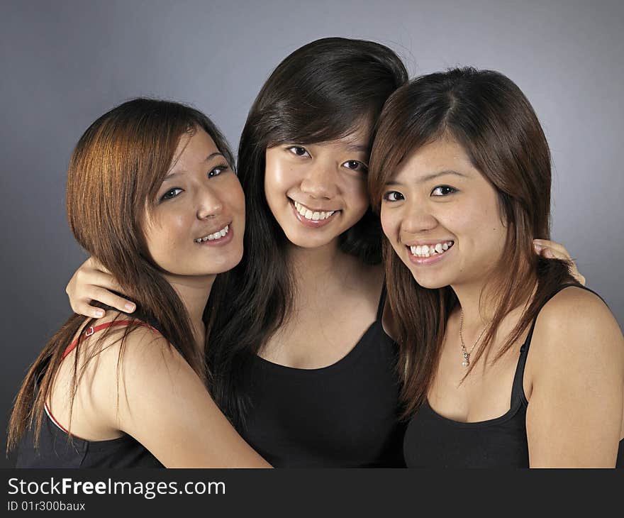 Three Best Girlfriends In Black top. Three Best Girlfriends In Black top.