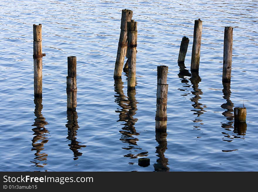 Reflections on the water in Venice. Reflections on the water in Venice.