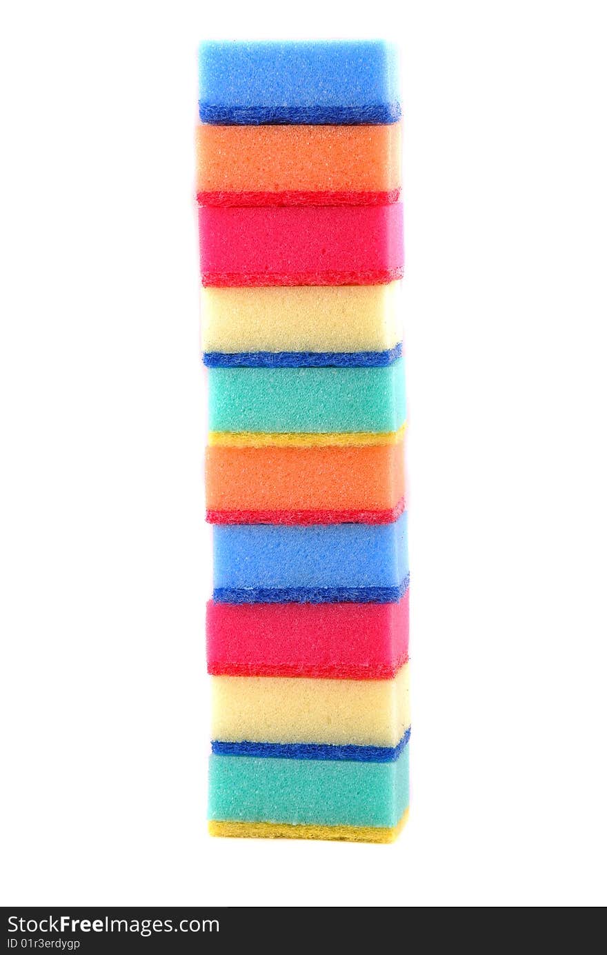 Small sponge for washing of ware and for cleaning in various conditions.