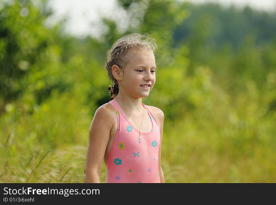 Girl In A Bathing Suit