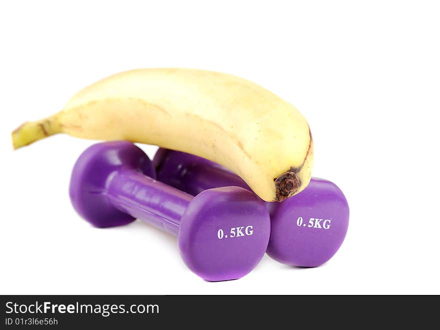 Banana And Dumbbells