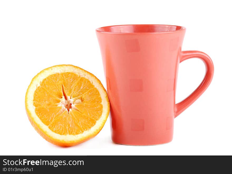 Colour cup and  orange