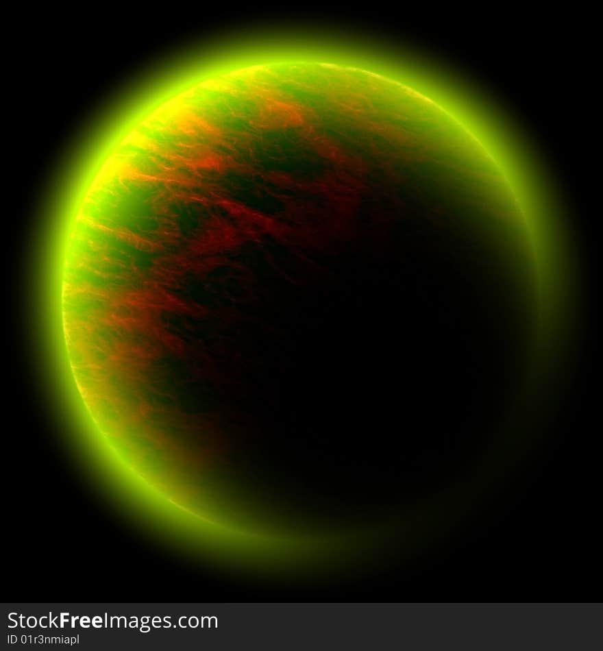 3d render of planet, global warming concept. 3d render of planet, global warming concept