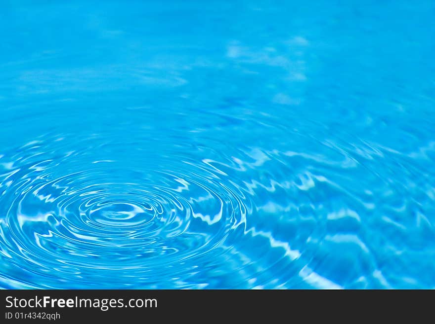 Ripples In A Blue Pool