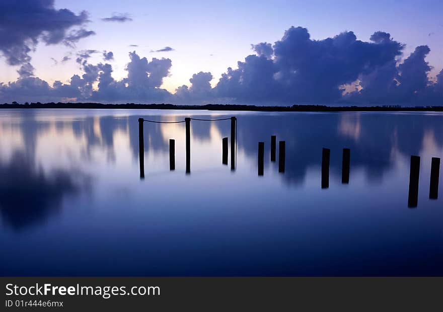 Evening lake