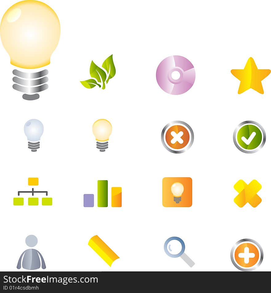 Vector icons set. business and finance