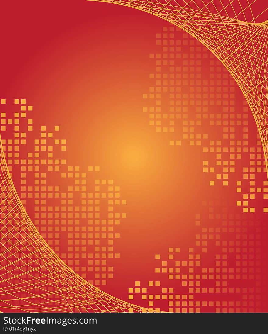 Red abstract background with place for your text