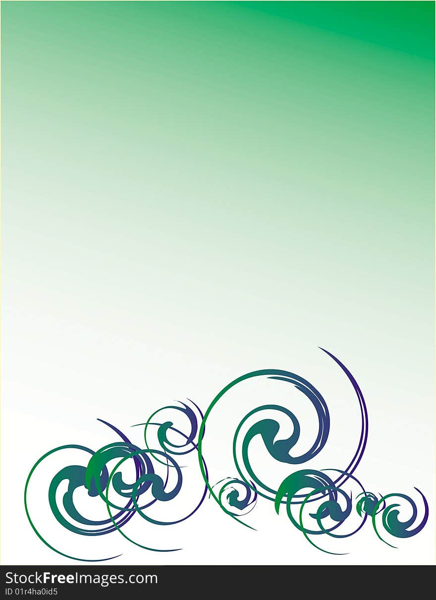 Green abstract background - multilayered computer generated image. Green abstract background - multilayered computer generated image