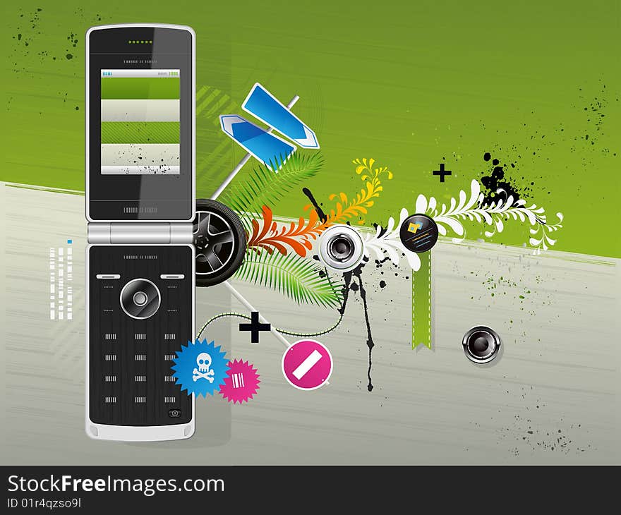 Illustration Of A Cellular Phone