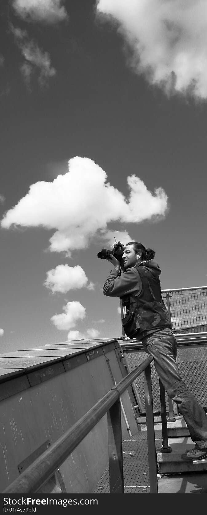 Camera and Cigarette Puff