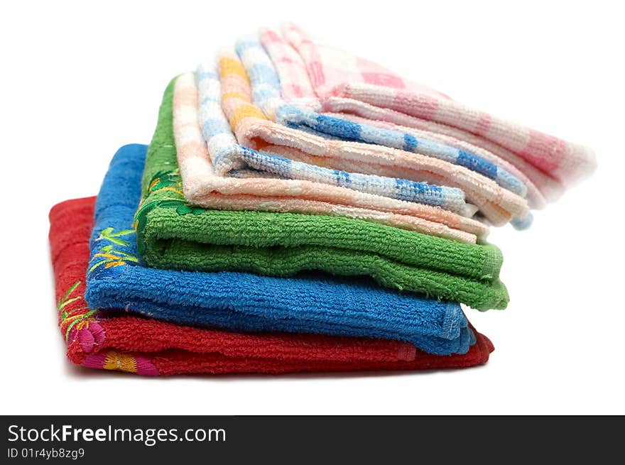 Pile of bath towels