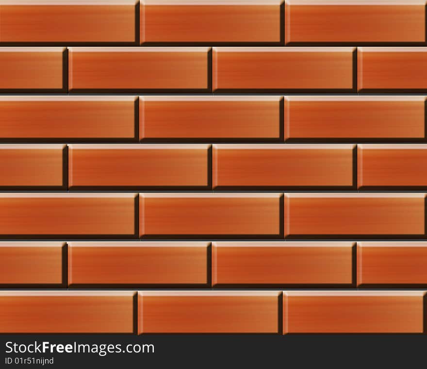 Wall of bricks illustration. abstract background