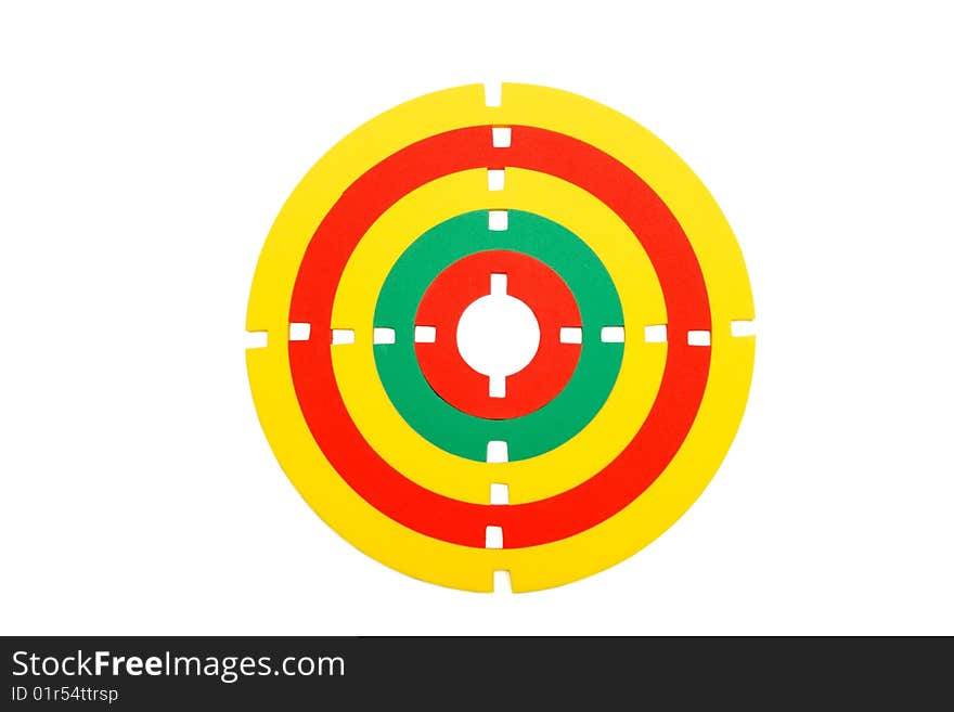 Toy Rubber Target Isolated